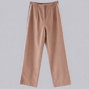 Mon Renn Lisle Side Trim Pants Biscuit Size Medium